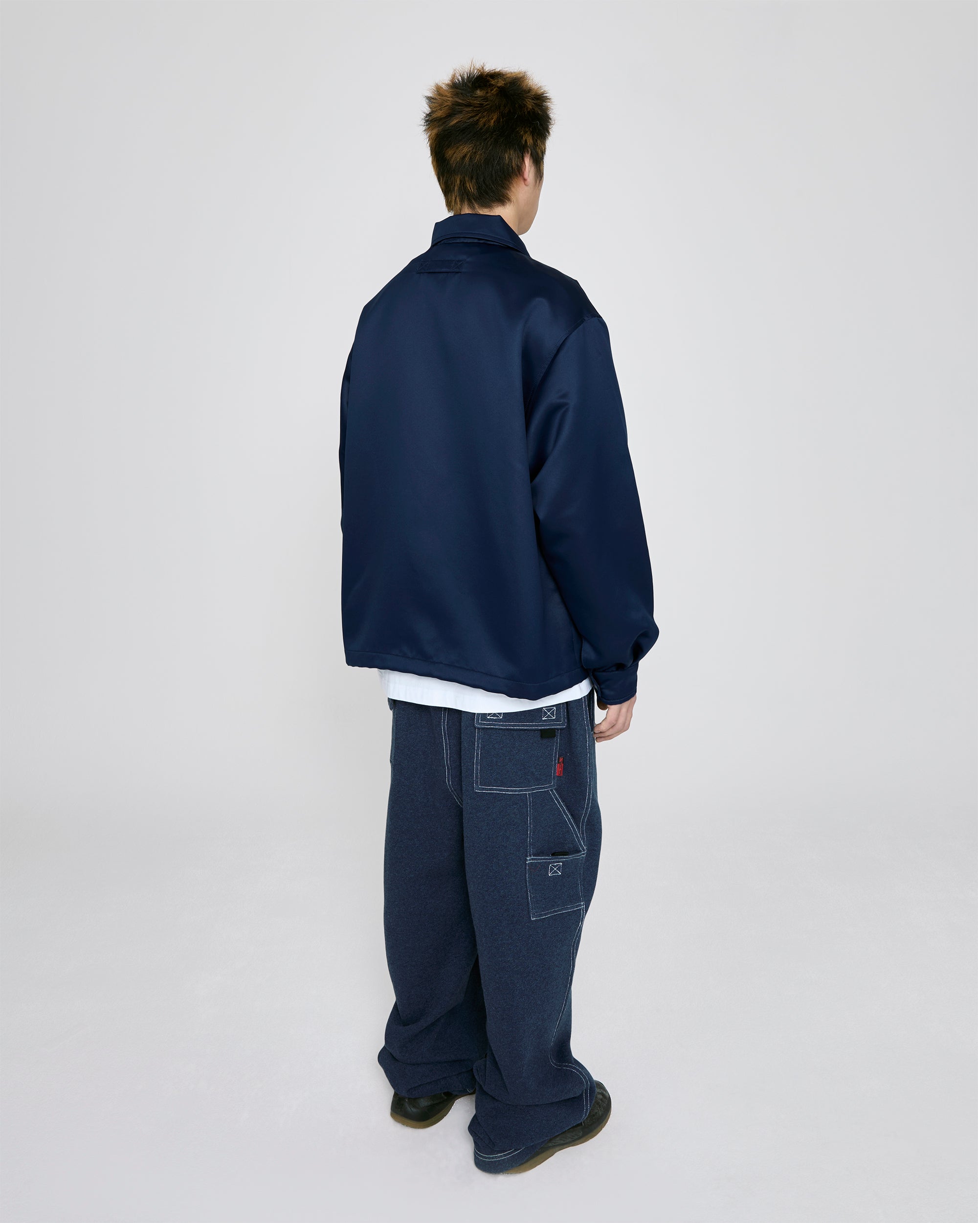 yeseyesee - Chain Stitch Logo Coach Jacket (Navy) product image 9 | TRAB K-Fashion Australia