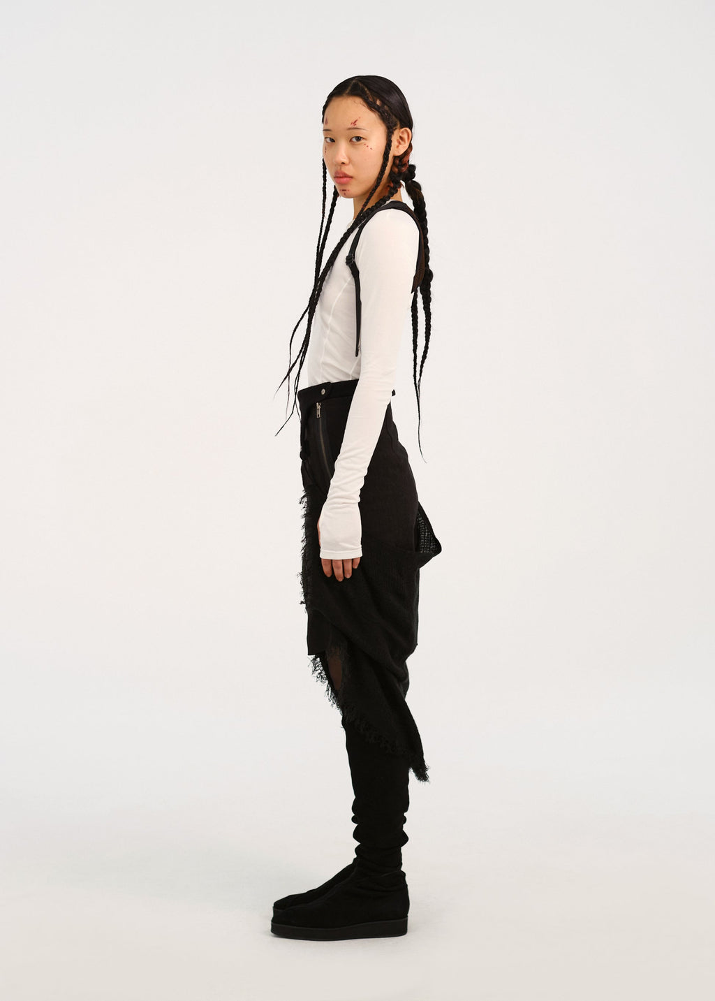 Hyein Seo - Fitted Top w/ Backstrap (White) product image 3 | TRAB K-Fashion Australia