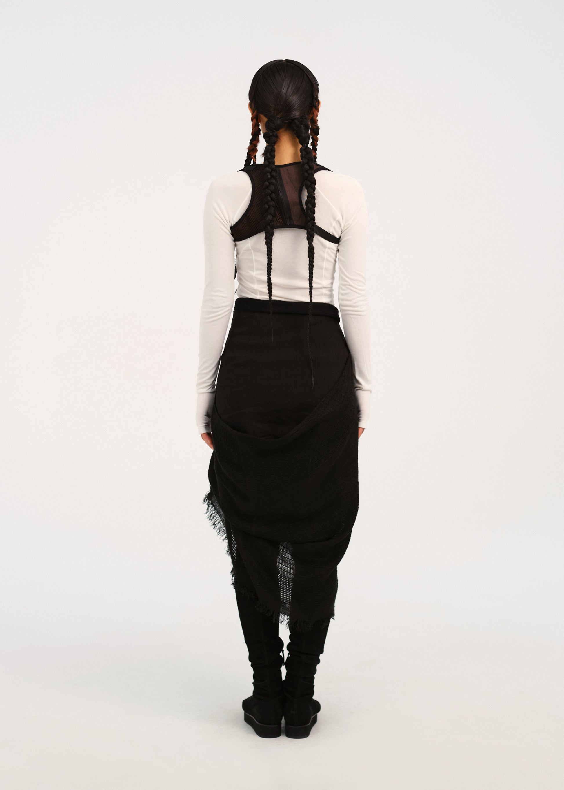 Hyein Seo - Fitted Top w/ Backstrap (White) product image 4 | TRAB K-Fashion Australia