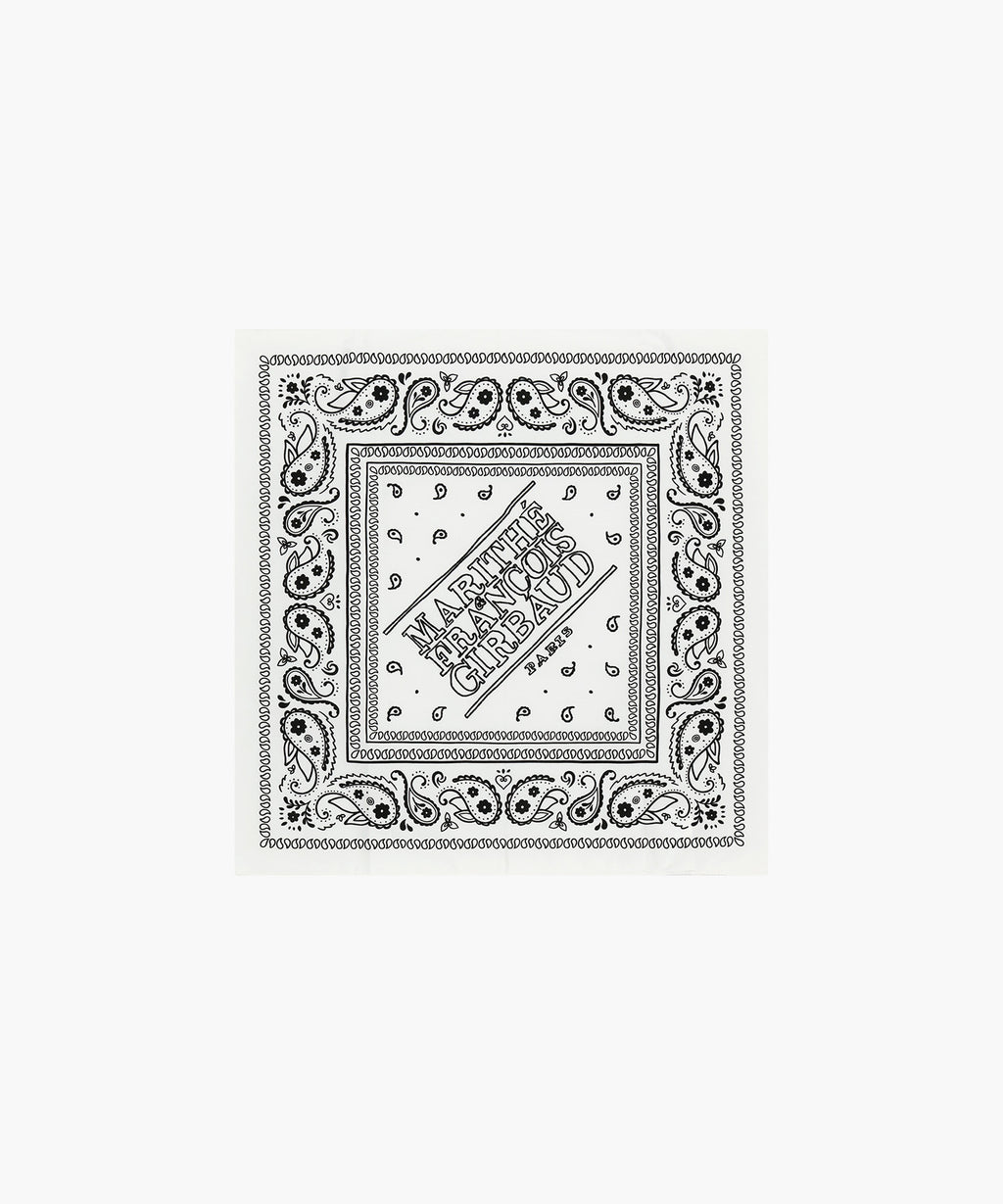 Marithe & Francois Girbaud - Classic Logo Bandana Scarf (White) product image 1 | TRAB K-Fashion Australia