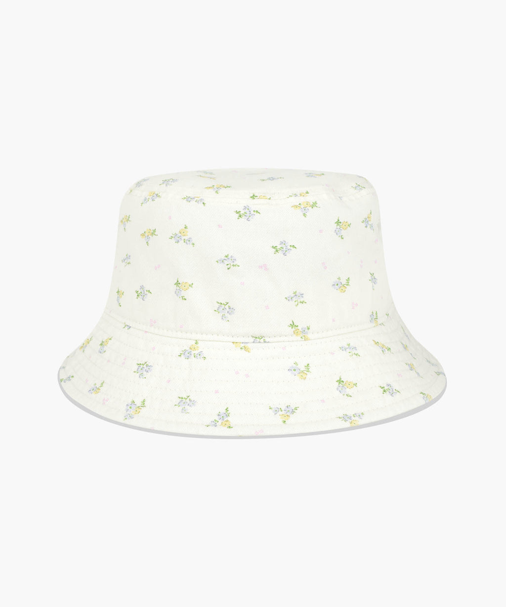 Marithe & Francois Girbaud - Classic Logo Flower Bucket Hat (Ivory) product image 2 | TRAB K-Fashion Australia