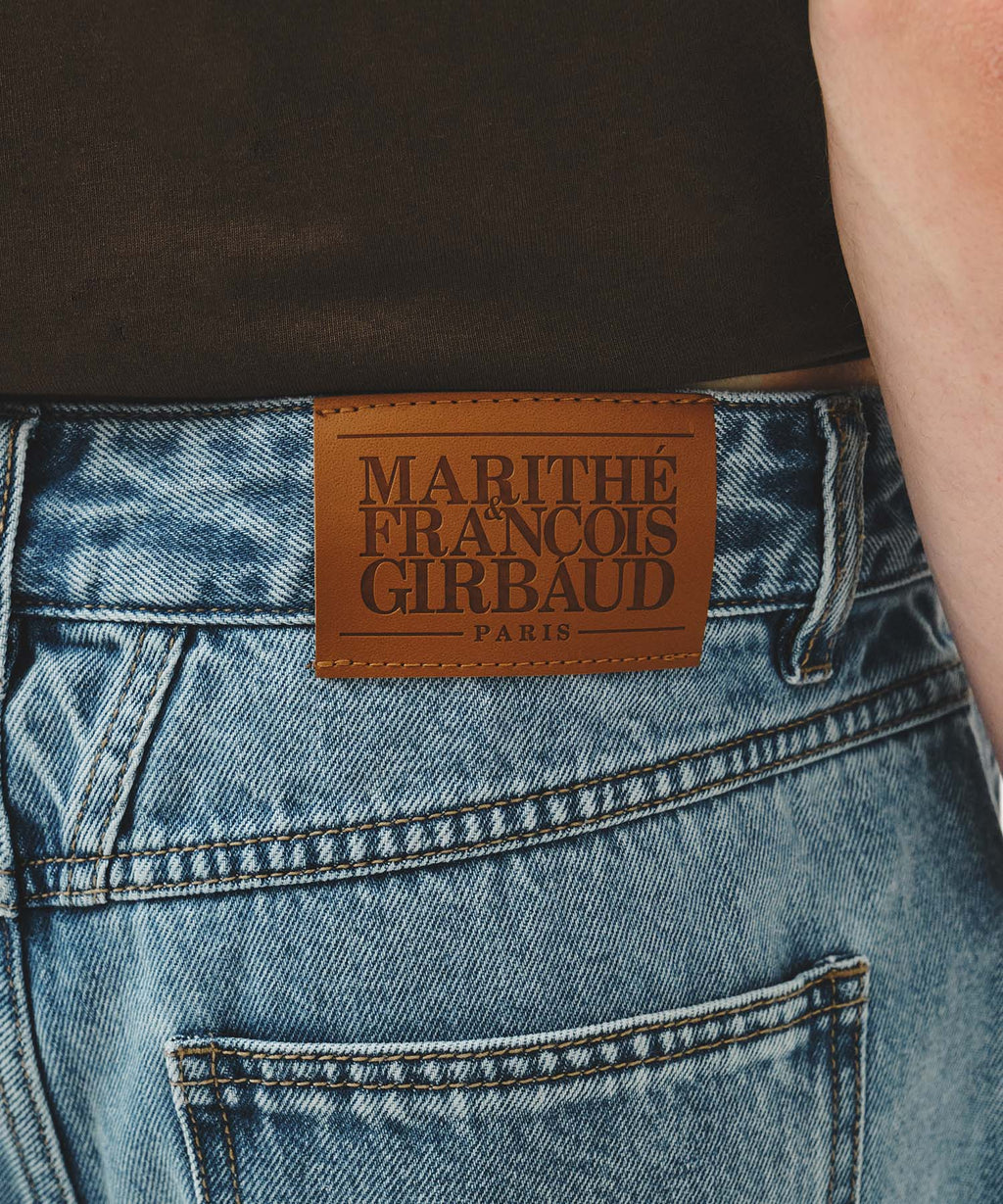 Marithe & Francois Girbaud - Bermuda Denim Pants (Light Blue) product image 2 | TRAB K-Fashion Australia