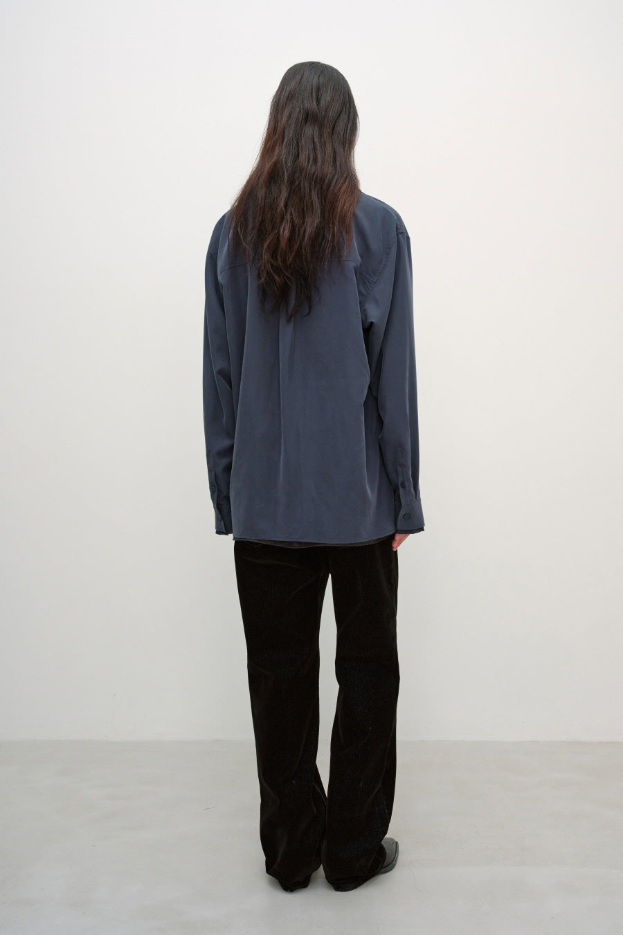 Insilence - Layered Overfit Shirt (Charcoal) product image 5 | TRAB K-Fashion Australia