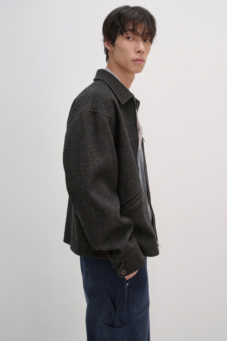Insilence - Vintage Wool Sports Jacket (Brown) product image 3 | TRAB K-Fashion Australia