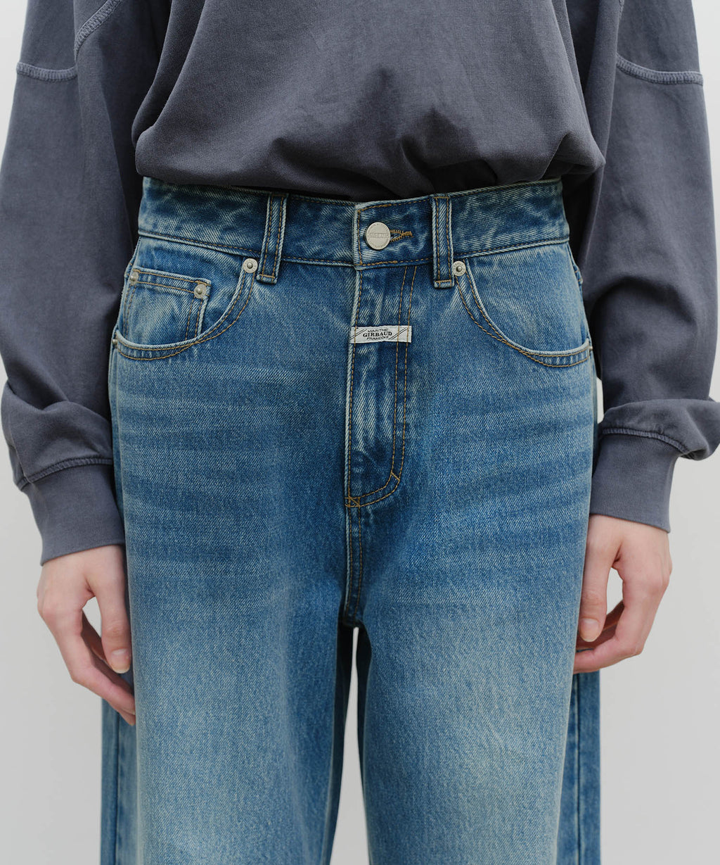 Marithe & Francois Girbaud - Wide Denim Pants (Blue) product image 3 | TRAB K-Fashion Australia