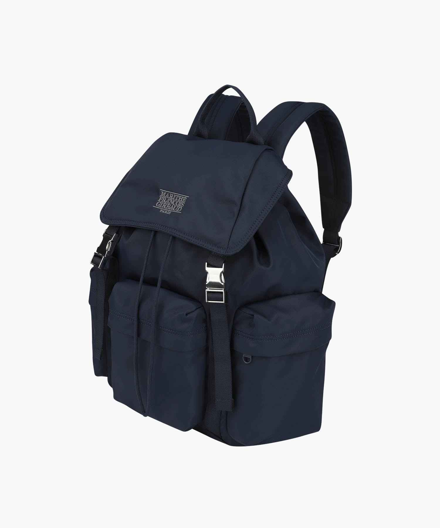Marithe & Francois Girbaud - Classic Logo Metal Buckle Backpack (Navy) product image 2 | TRAB K-Fashion Australia
