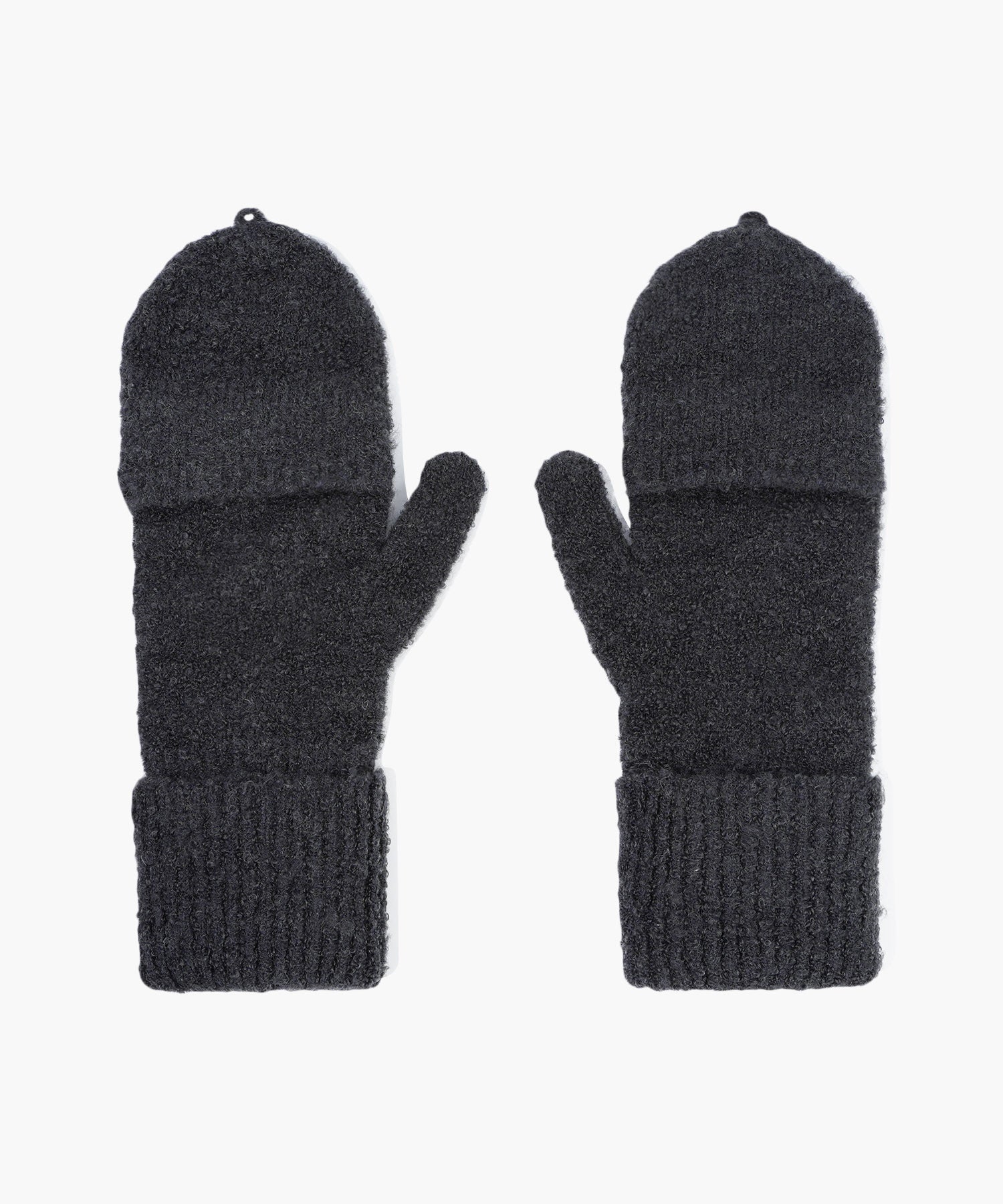 Marithe & Francois Girbaud - Regular Logo Mittens (Charcoal) product image 2 | TRAB K-Fashion Australia