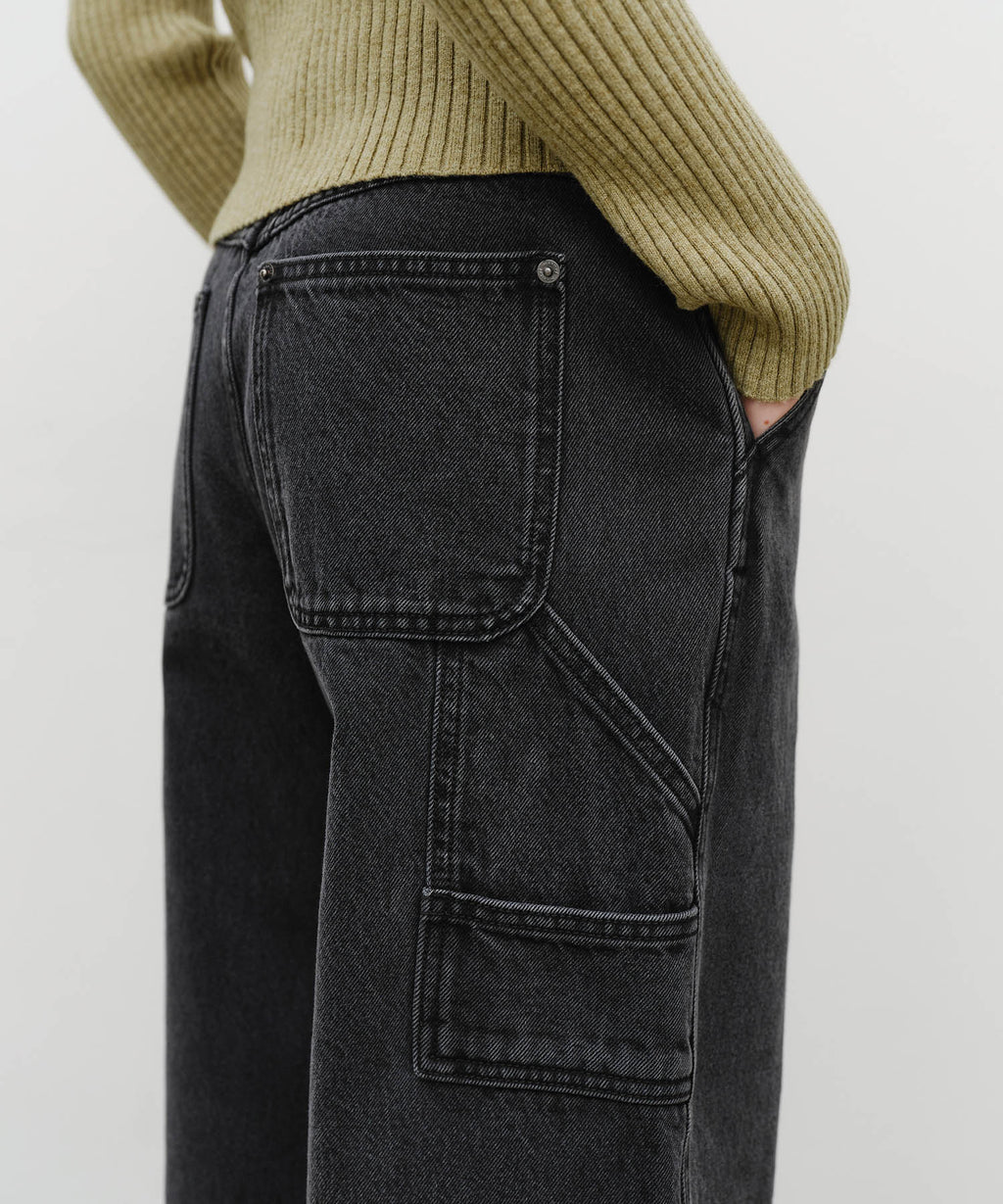 Marithe & Francois Girbaud - Carpenter Denim Pants (Black) product image 2 | TRAB K-Fashion Australia