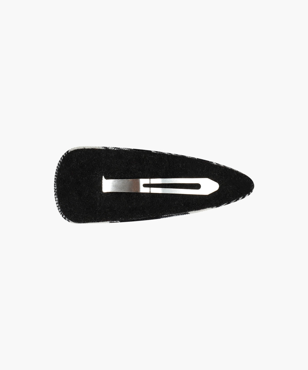 Marithe & Francois Girbaud - Holiday Circle Logo Check Hair Pin (Black) product image 2 | TRAB K-Fashion Australia