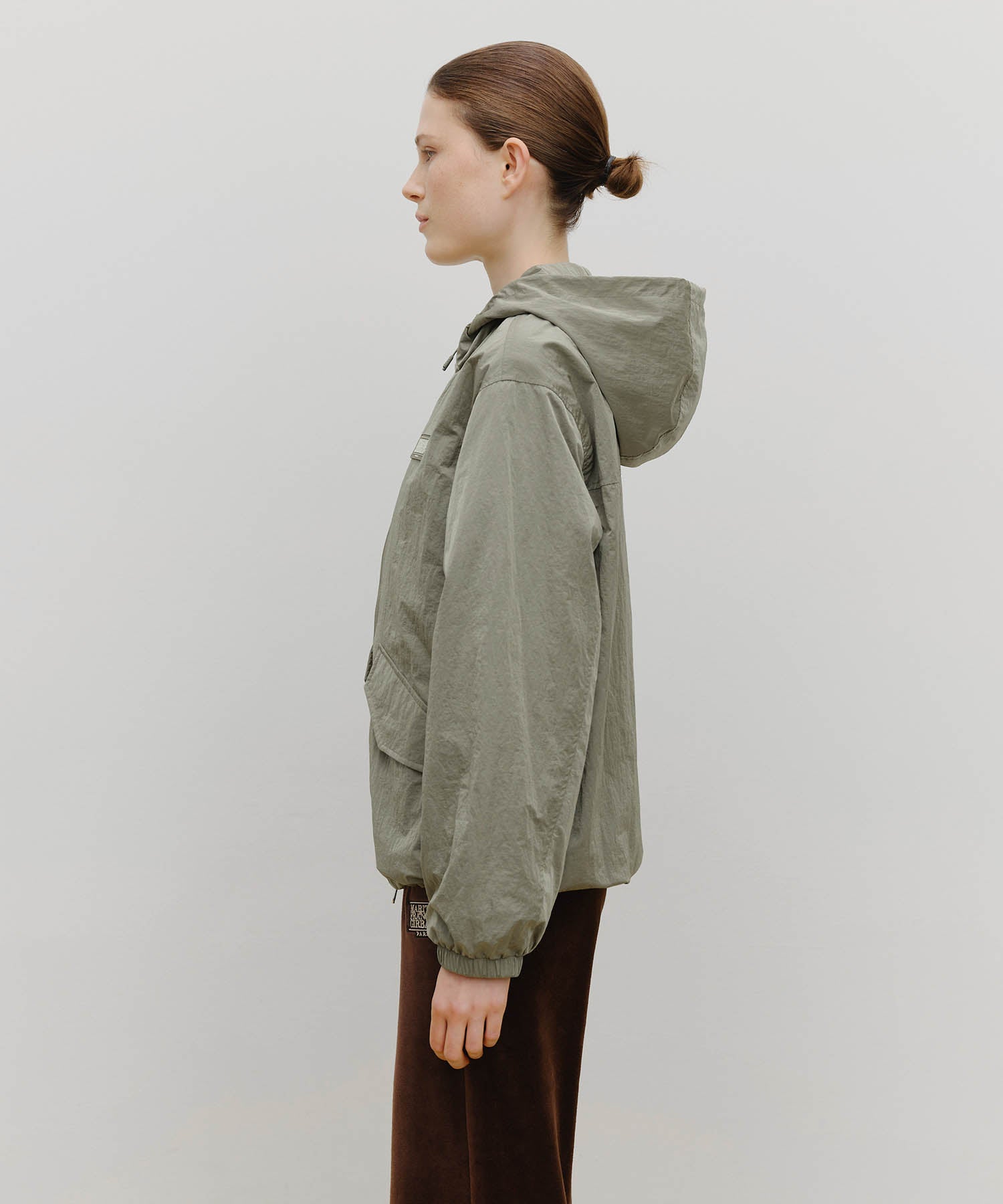 Marithe & Francois Girbaud - Marithe Sport Hooded Windbreaker (Gray) product image 2 | TRAB K-Fashion Australia