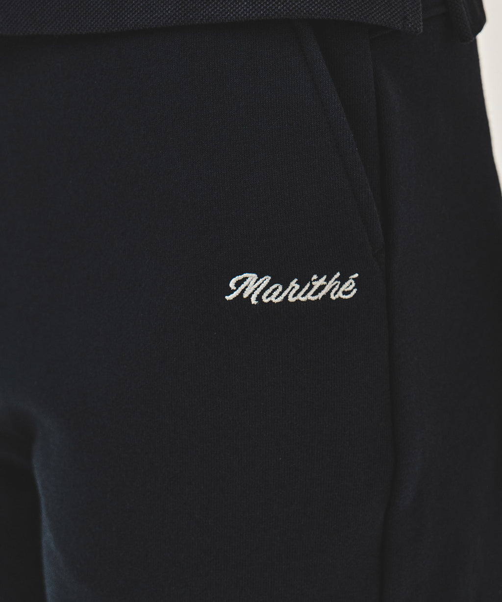 Marithe & Francois Girbaud - Lace Detail Sweat Shorts (Navy) product image 2 | TRAB K-Fashion Australia