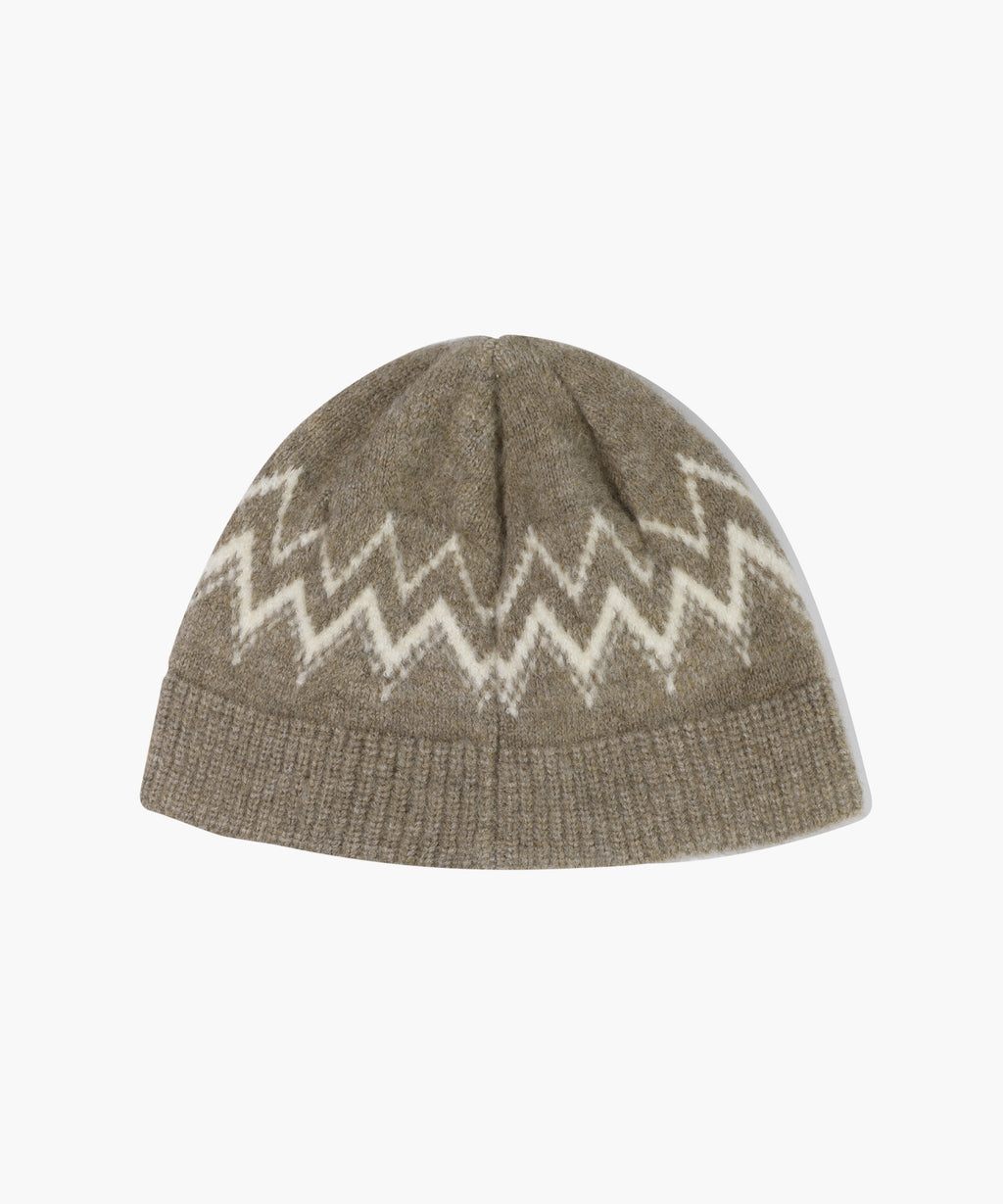 Marithe & Francois Girbaud - Fairisle Beanie (Beige) product image 2 | TRAB K-Fashion Australia