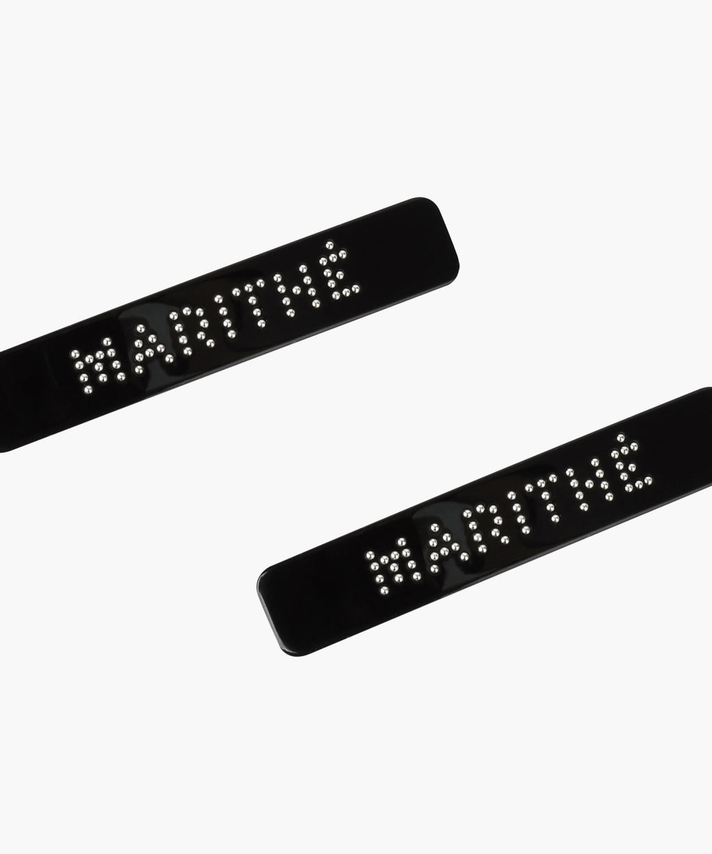 Marithe & Francois Girbaud - Regular Logo Metal Ball Hair Pin 2pack (Black) product image 2 | TRAB K-Fashion Australia