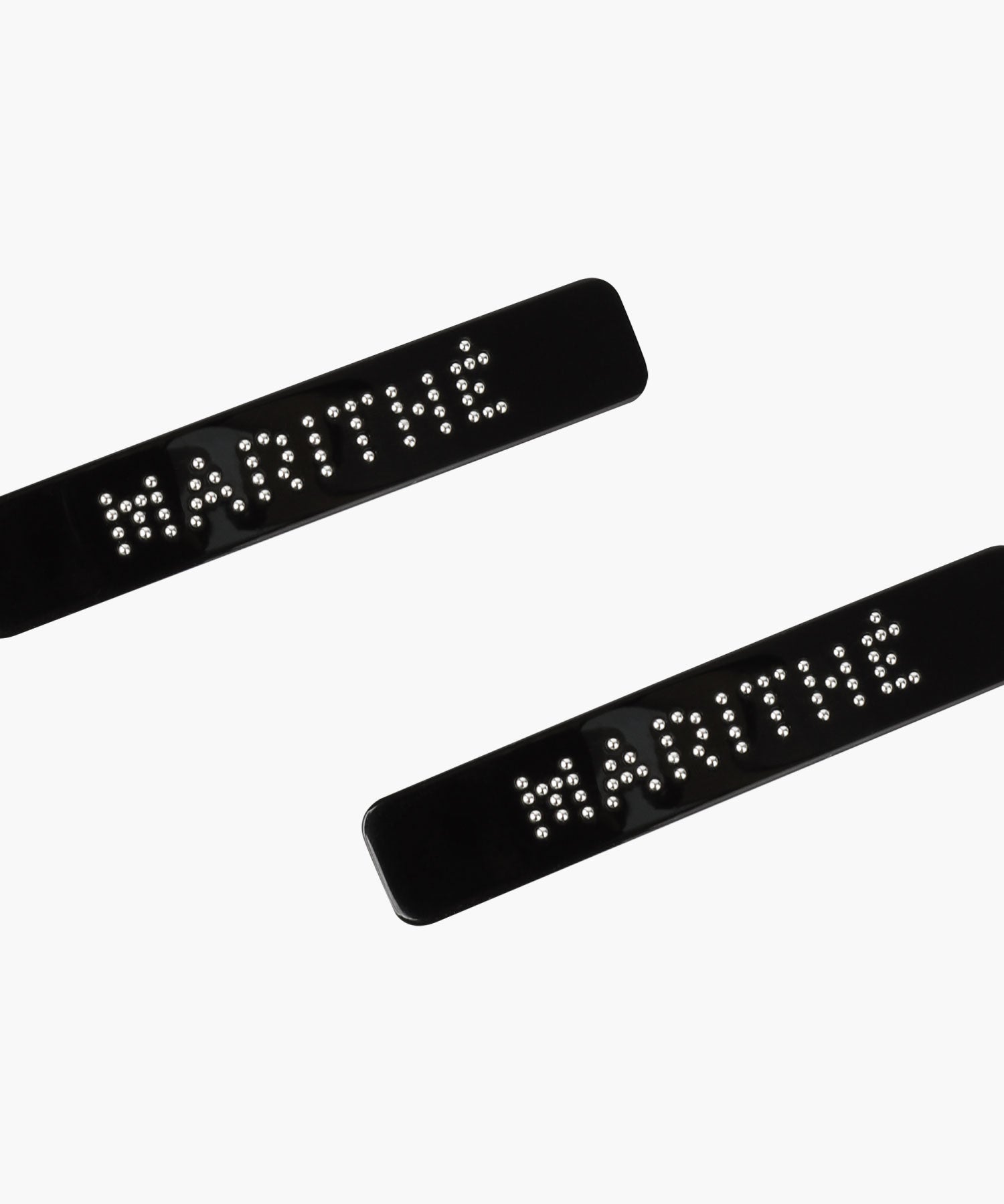 Marithe & Francois Girbaud - Regular Logo Metal Ball Hair Pin 2pack (Black) product image 2 | TRAB K-Fashion Australia