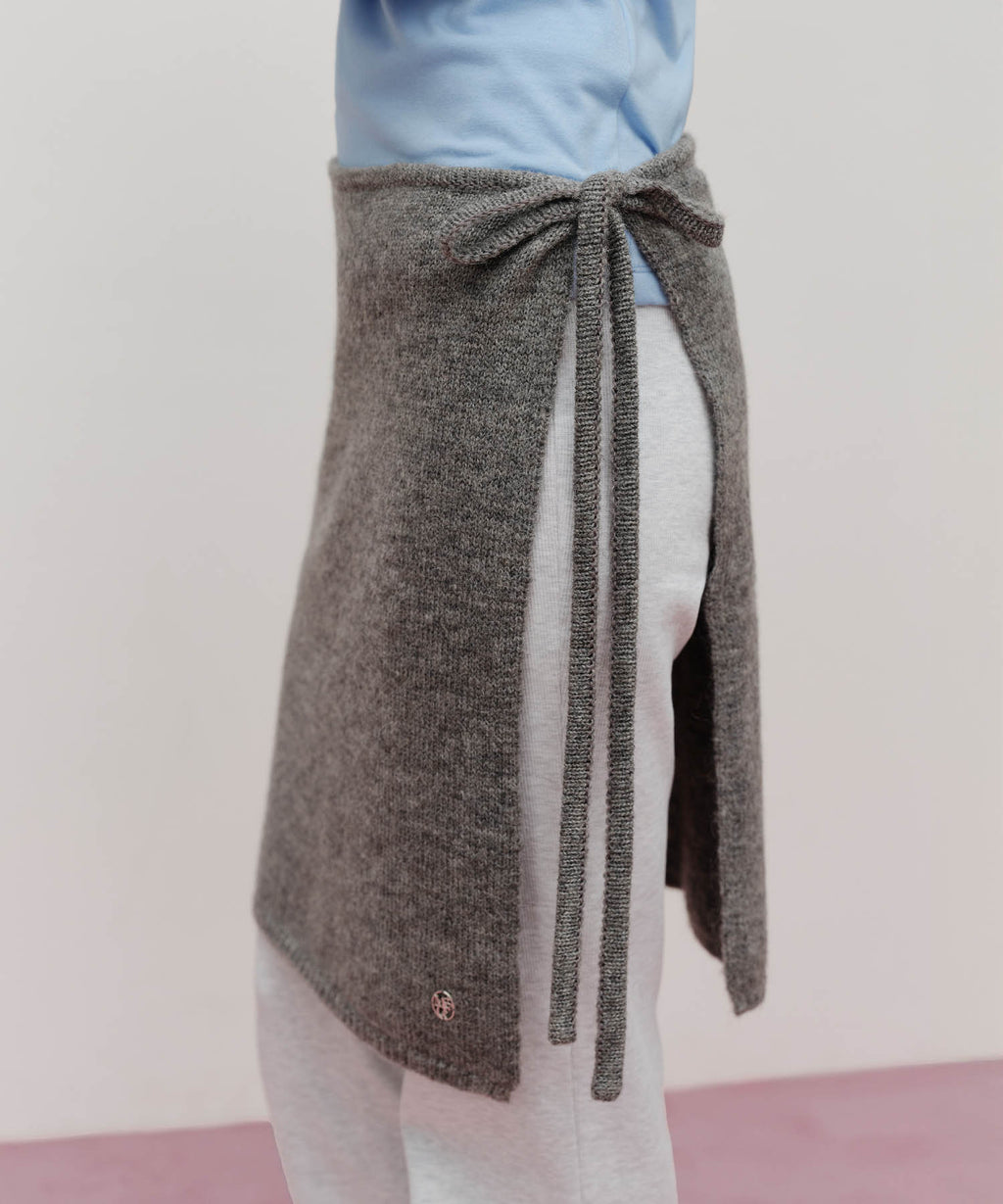 Marithe & Francois Girbaud - Knit Layered Skirt (Melange Gray) product image 2 | TRAB K-Fashion Australia