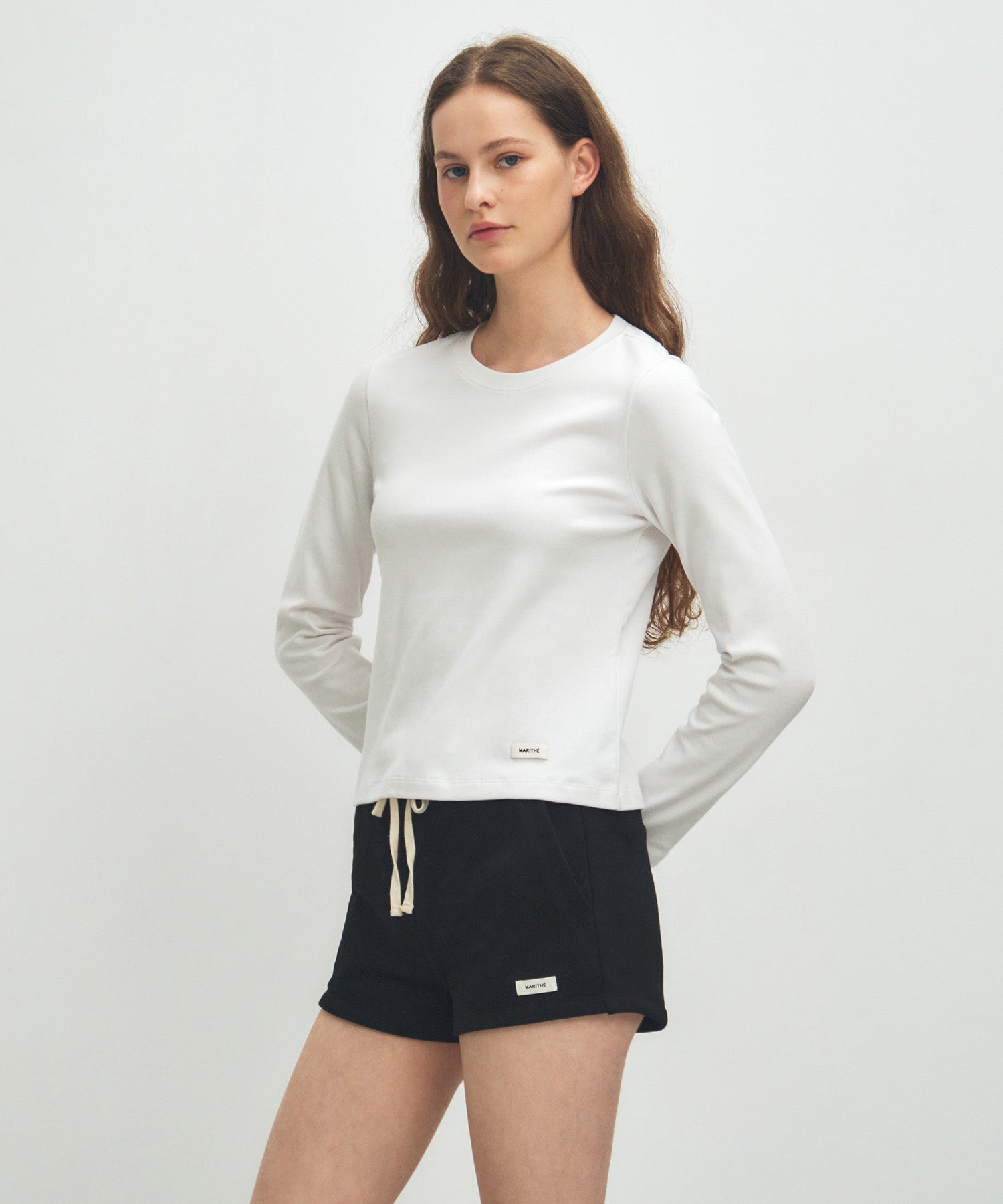 Marithe & Francois Girbaud - Basic Long Sleeve (White) product image 2 | TRAB K-Fashion Australia