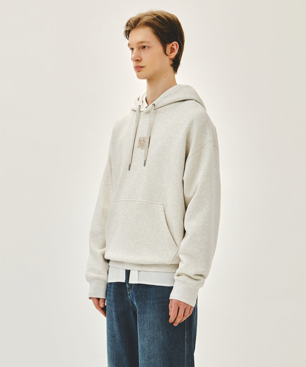 Marithe & Francois Girbaud - Small Classic Logo Hoodie (Oatmeal) product image 2 | TRAB K-Fashion Australia