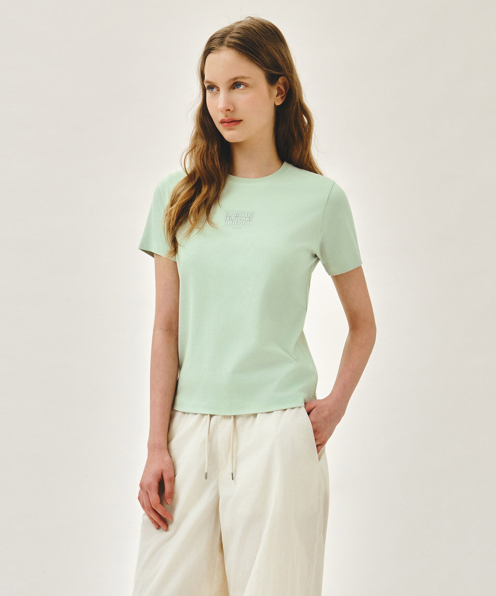 Marithe & Francois Girbaud - Small Classic Logo Tee (Light Green) product image 2 | TRAB K-Fashion Australia