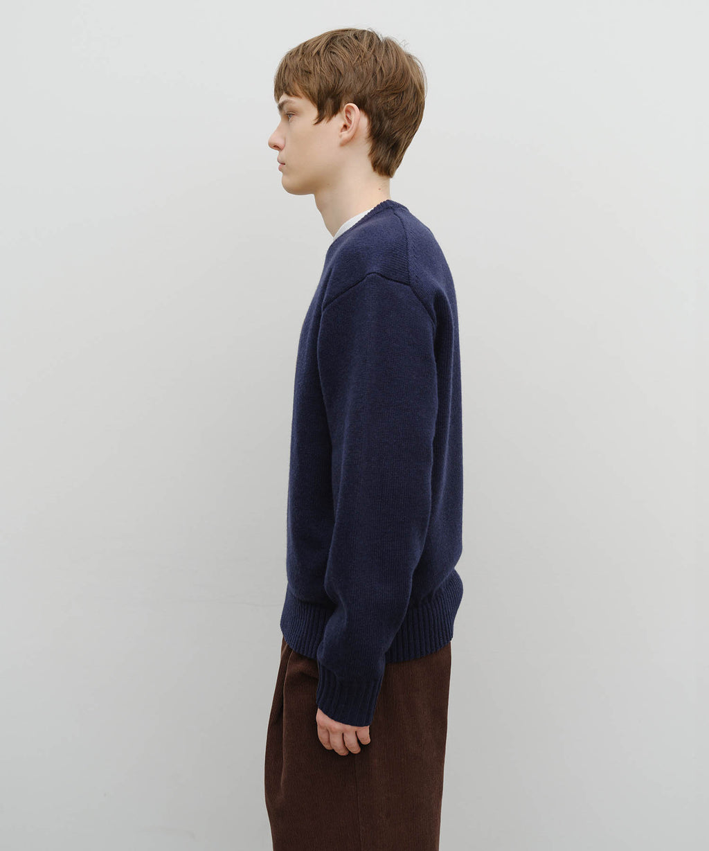 Marithe & Francois Girbaud - Applique Knit Pullover (Navy) product image 2 | TRAB K-Fashion Australia