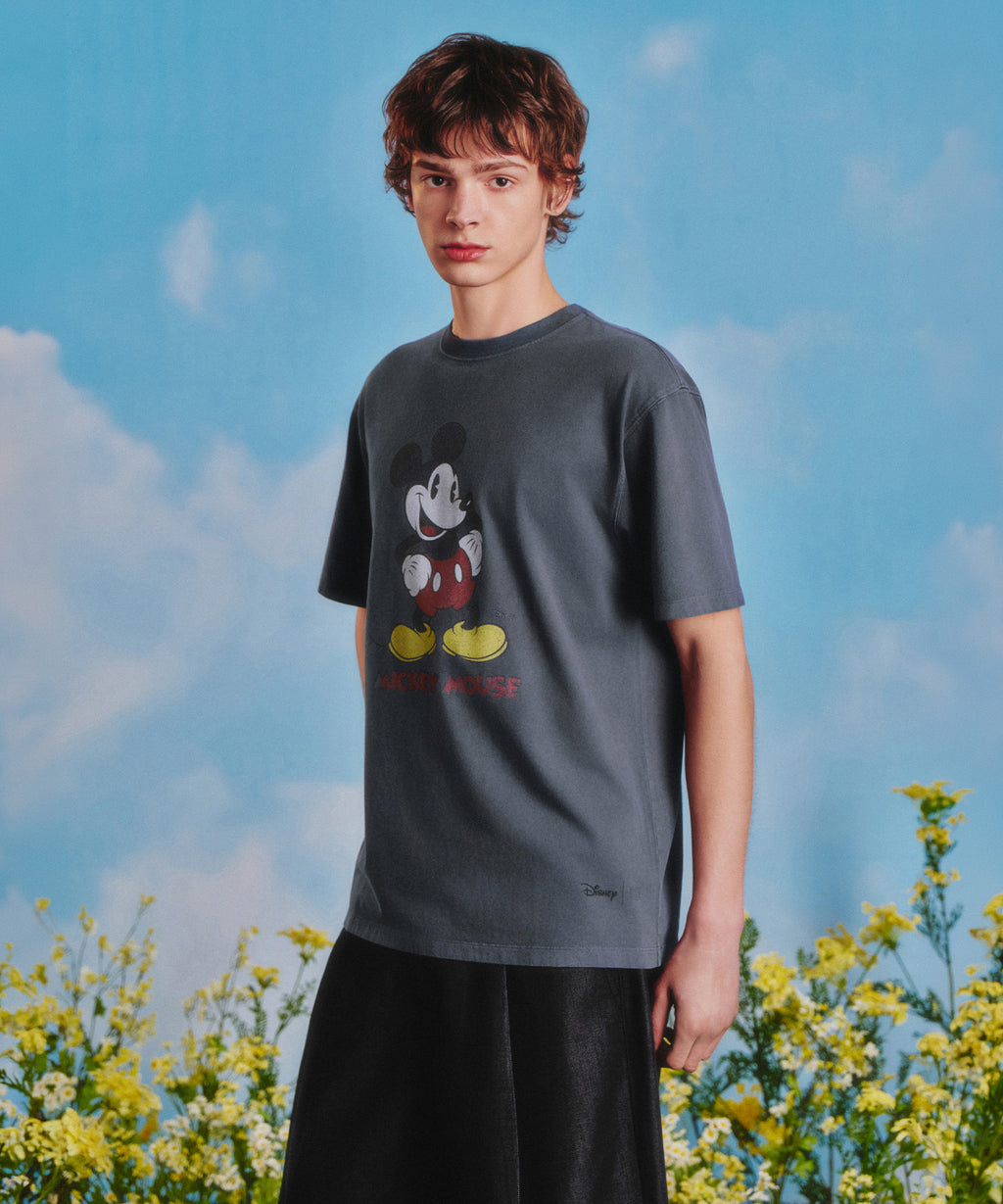 Marithe & Francois Girbaud - Mickey_vintage Washed Tee (Charcoal) product image 2 | TRAB K-Fashion Australia