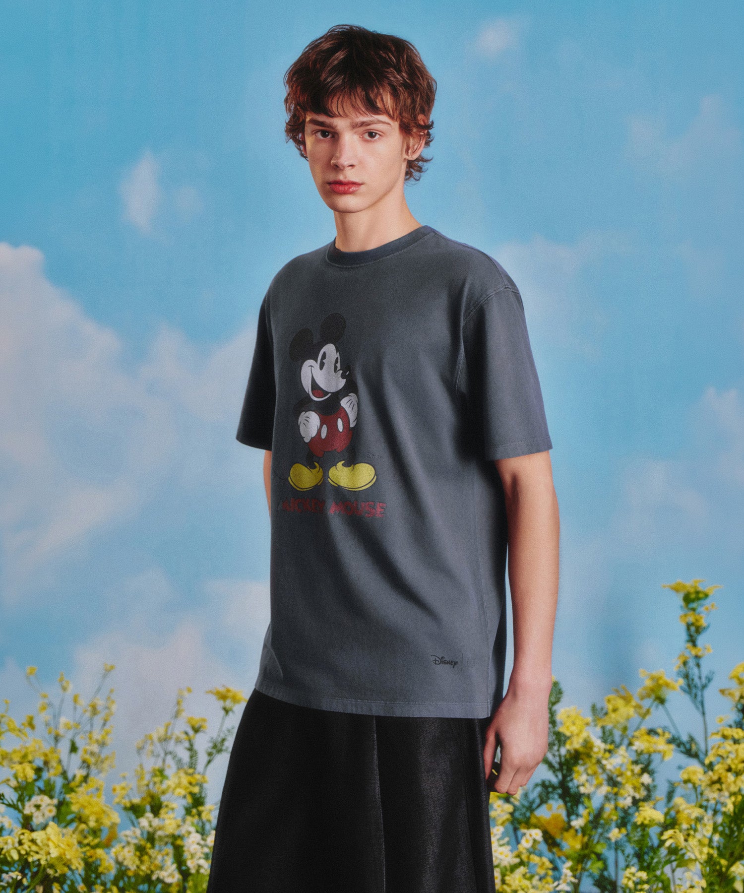Marithe & Francois Girbaud - Mickey_vintage Washed Tee (Charcoal) product image 2 | TRAB K-Fashion Australia