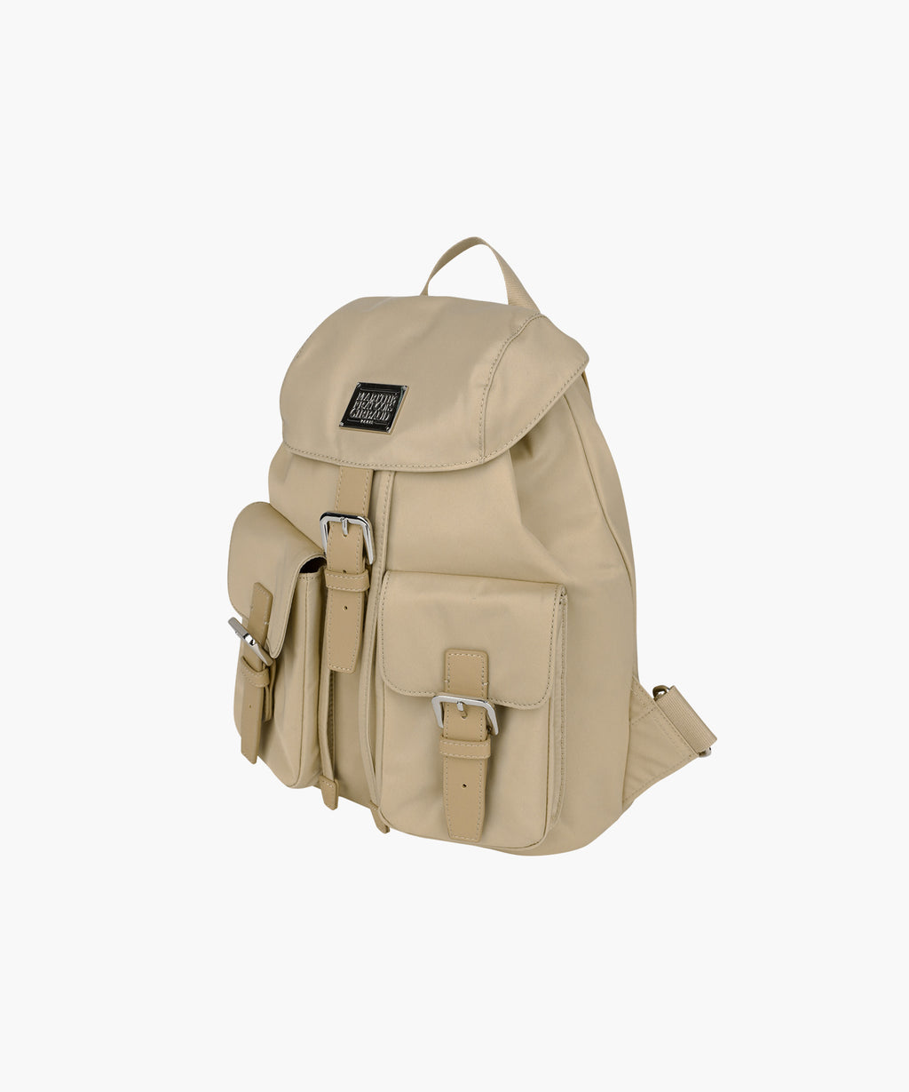 Marithe & Francois Girbaud - Classic Logo Small Backpack (Beige) product image 2 | TRAB K-Fashion Australia