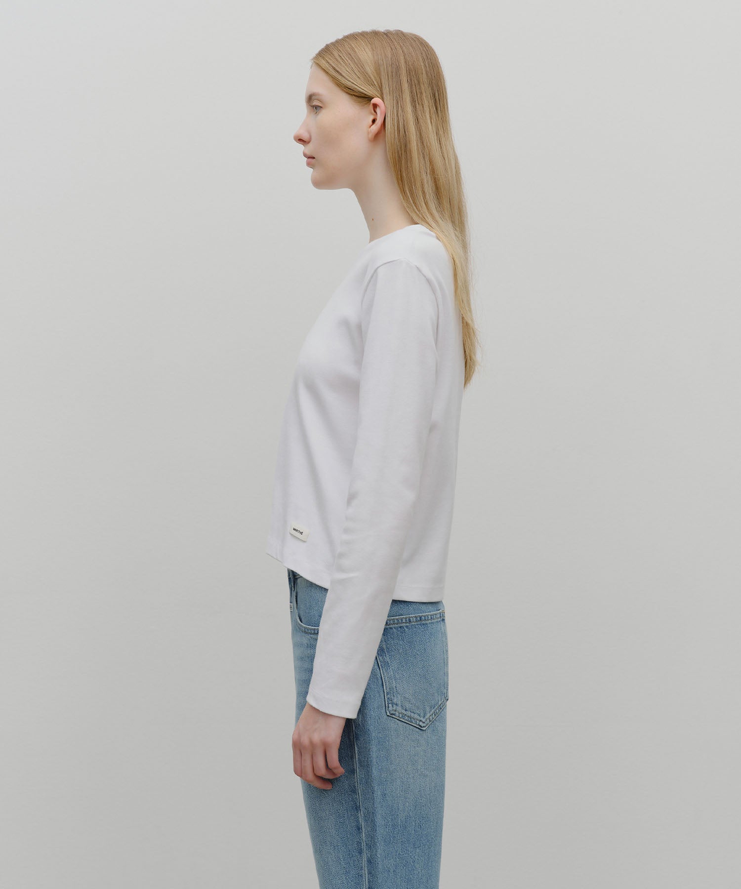 Marithe & Francois Girbaud - Basic Long Sleeve (White) product image 2 | TRAB K-Fashion Australia