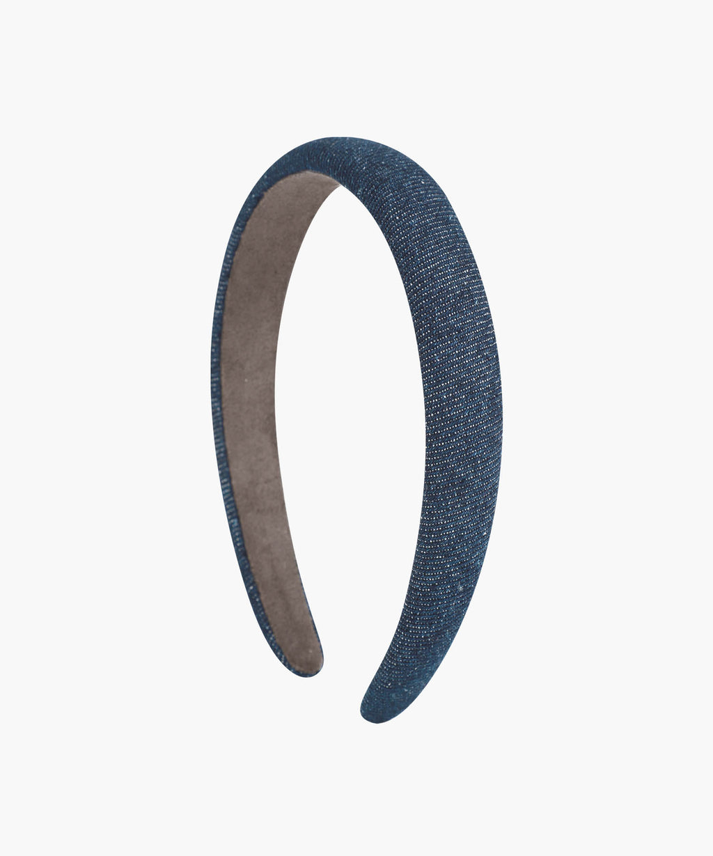 Marithe & Francois Girbaud - Regular Logo Slim Denim Hairband (Indigo) product image 2 | TRAB K-Fashion Australia
