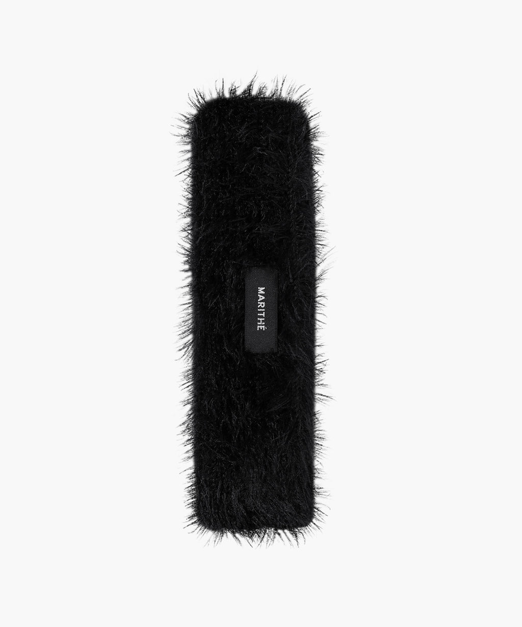 Marithe & Francois Girbaud - Regular Logo Slim Muffler (Black) product image 2 | TRAB K-Fashion Australia