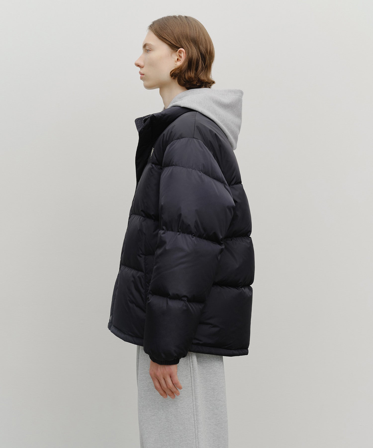 Marithe & Francois Girbaud - Classic Logo Down Jacket (Navy) product image 2 | TRAB K-Fashion Australia