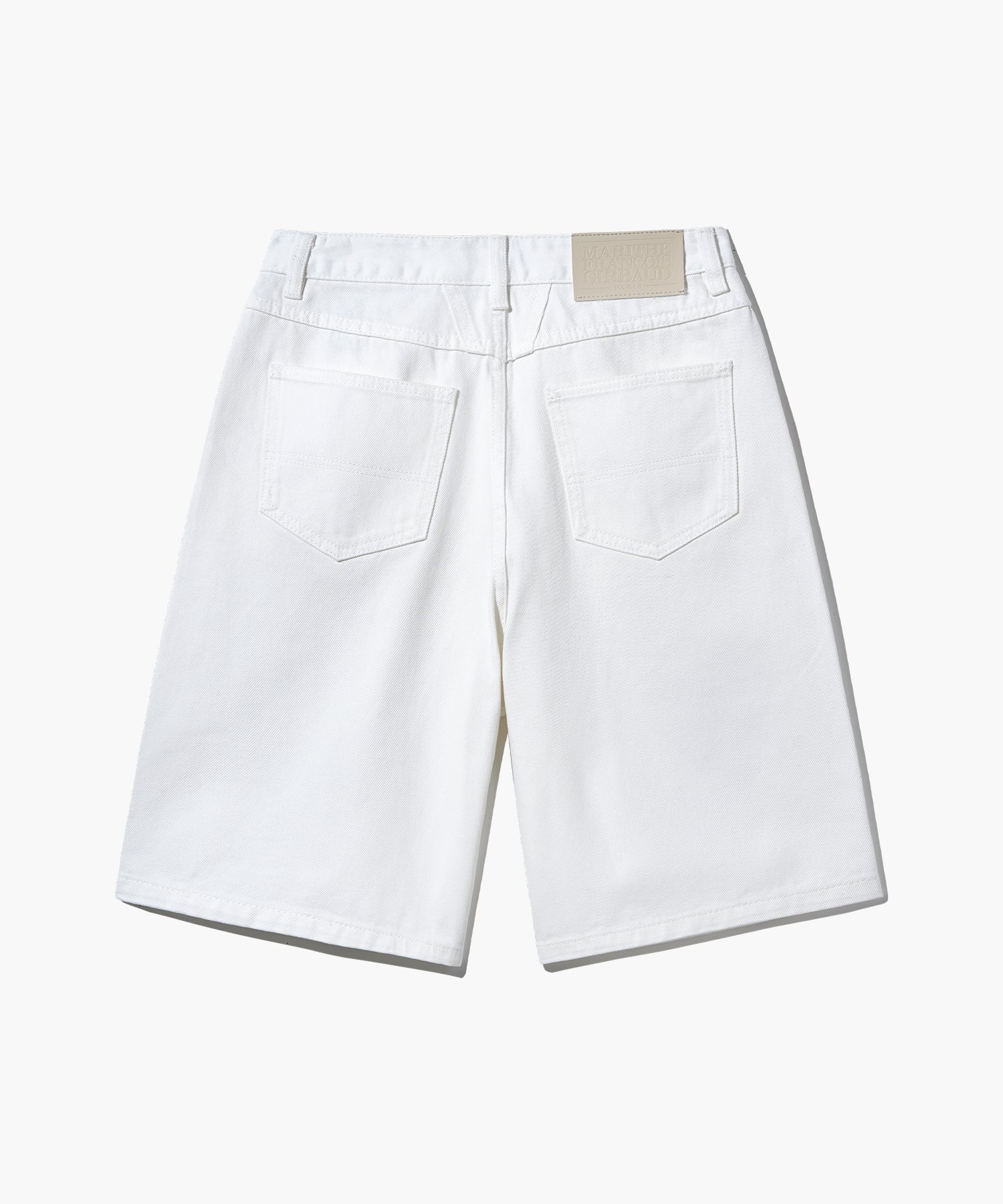 Marithe & Francois Girbaud - Long Bermuda Denim Pants (White) product image 2 | TRAB K-Fashion Australia