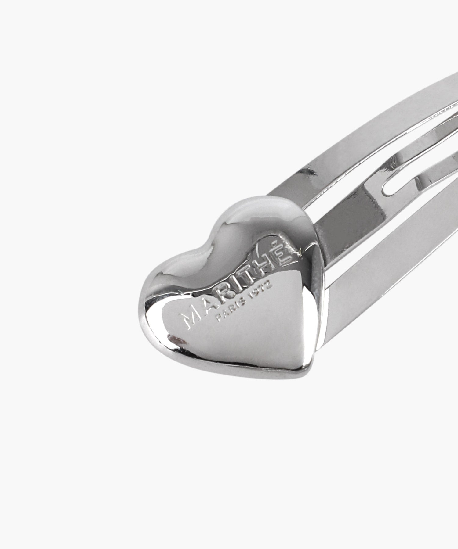 Marithe & Francois Girbaud - Regular Logo Heart Hair Pin 2pack (Silver) product image 2 | TRAB K-Fashion Australia