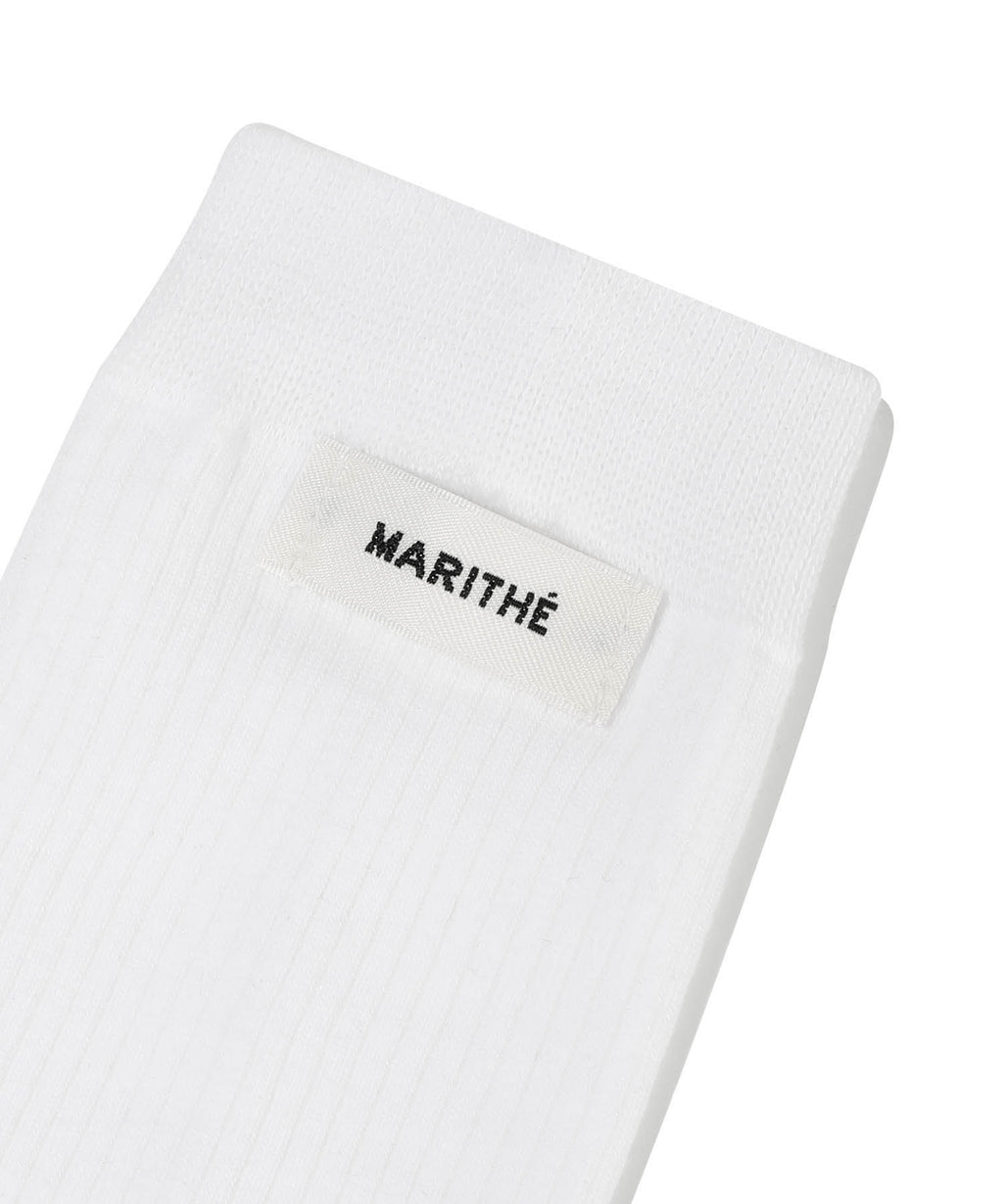Marithe & Francois Girbaud - Basic Middle Socks (White) product image 2 | TRAB K-Fashion Australia