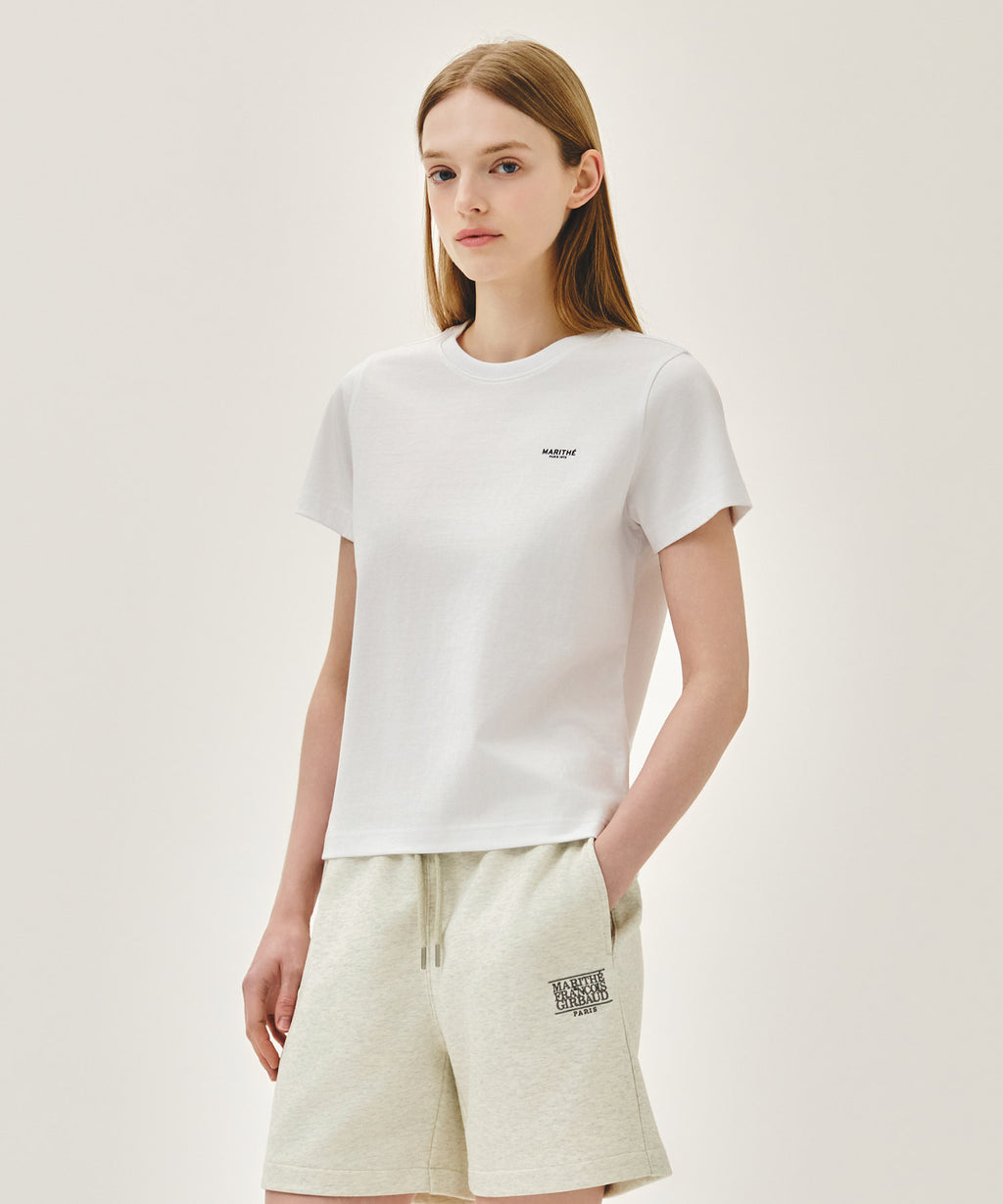 Marithe & Francois Girbaud - Small Regular Logo Tee (White) product image 2 | TRAB K-Fashion Australia