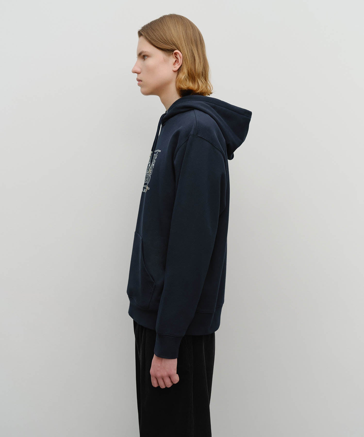 Marithe & Francois Girbaud - Doodle Classic Bear Hoodie (Navy) product image 2 | TRAB K-Fashion Australia