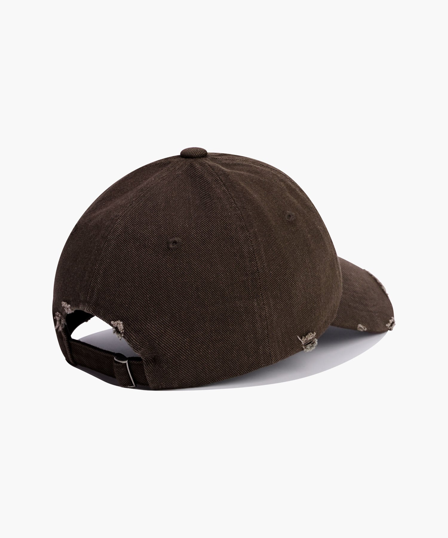 Marithe & Francois Girbaud - Classic Logo Damaged Overfit Cap (Brown) product image 2 | TRAB K-Fashion Australia