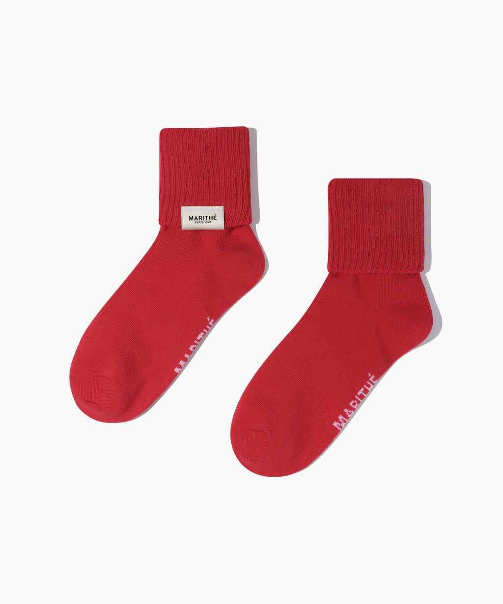Marithe & Francois Girbaud - Regular Logo Socks (Red) product image 2 | TRAB K-Fashion Australia