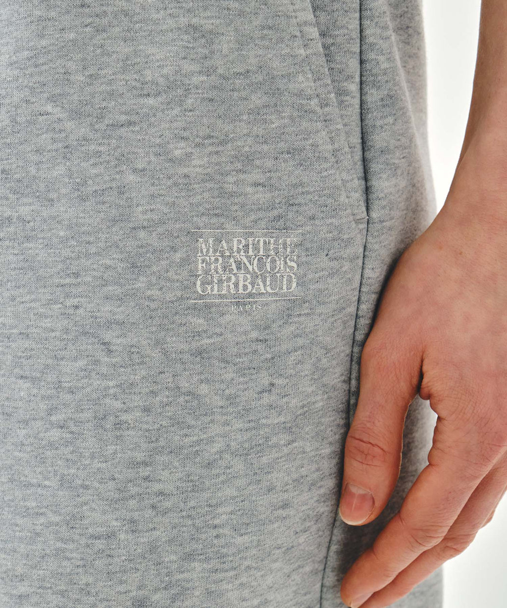 Marithe & Francois Girbaud - Vintage Classic Logo Sweat Shorts (Heather Gray) product image 2 | TRAB K-Fashion Australia