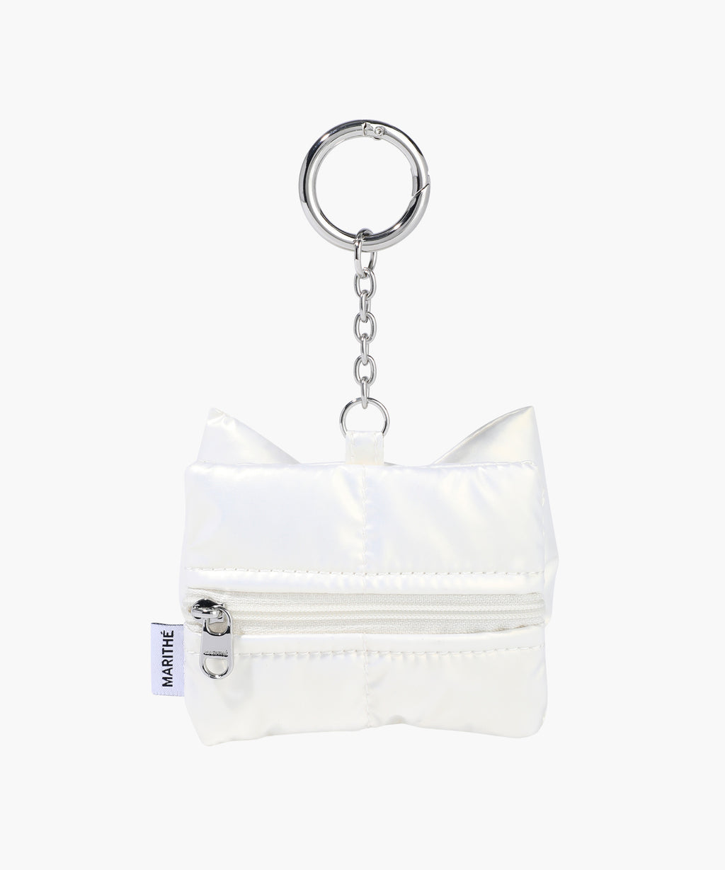Marithe & Francois Girbaud - Padding Ribbon Pouch Keyring (Ivory) product image 2 | TRAB K-Fashion Australia