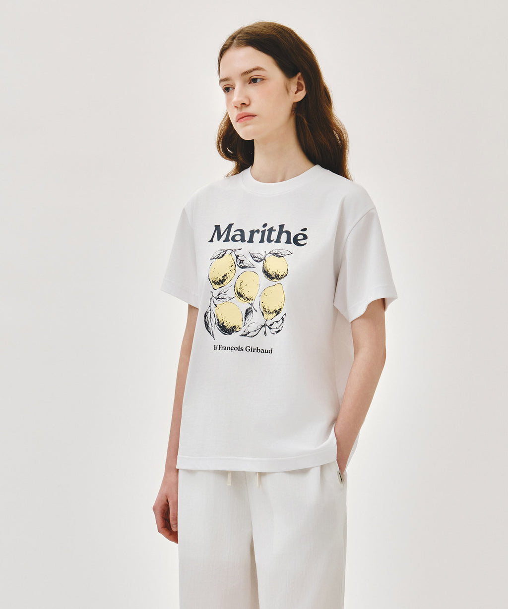 Marithe & Francois Girbaud - Aerocool Lemon Graphic Tee (White) product image 6 | TRAB K-Fashion Australia