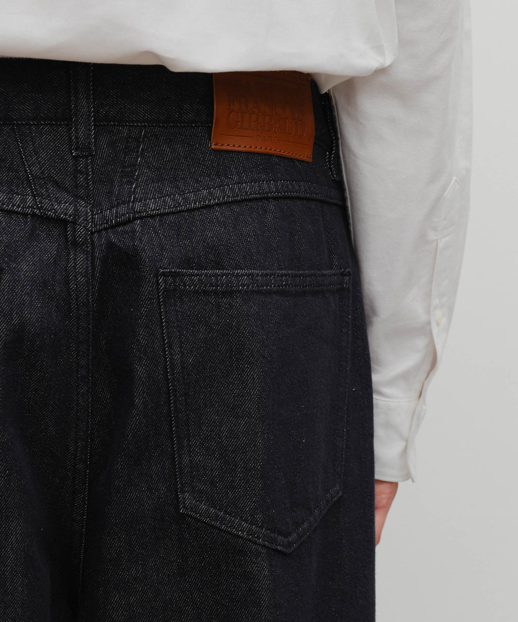Marithe & Francois Girbaud - Wide Raw Denim Pants (Dark Blue) product image 2 | TRAB K-Fashion Australia