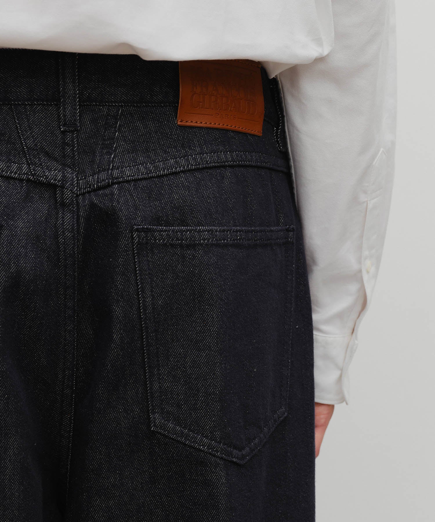 Marithe & Francois Girbaud - Wide Raw Denim Pants (Dark Blue) product image 2 | TRAB K-Fashion Australia