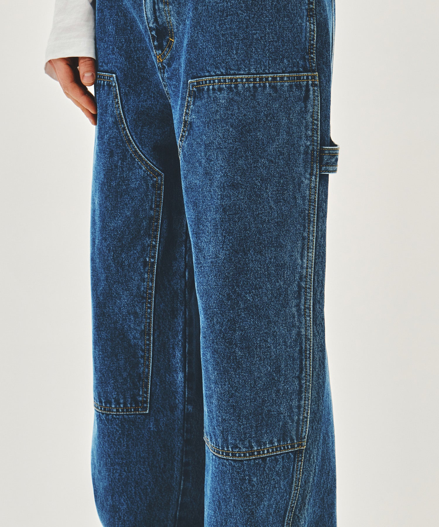Marithe & Francois Girbaud - Double Knee Denim Pants (Blue) product image 2 | TRAB K-Fashion Australia