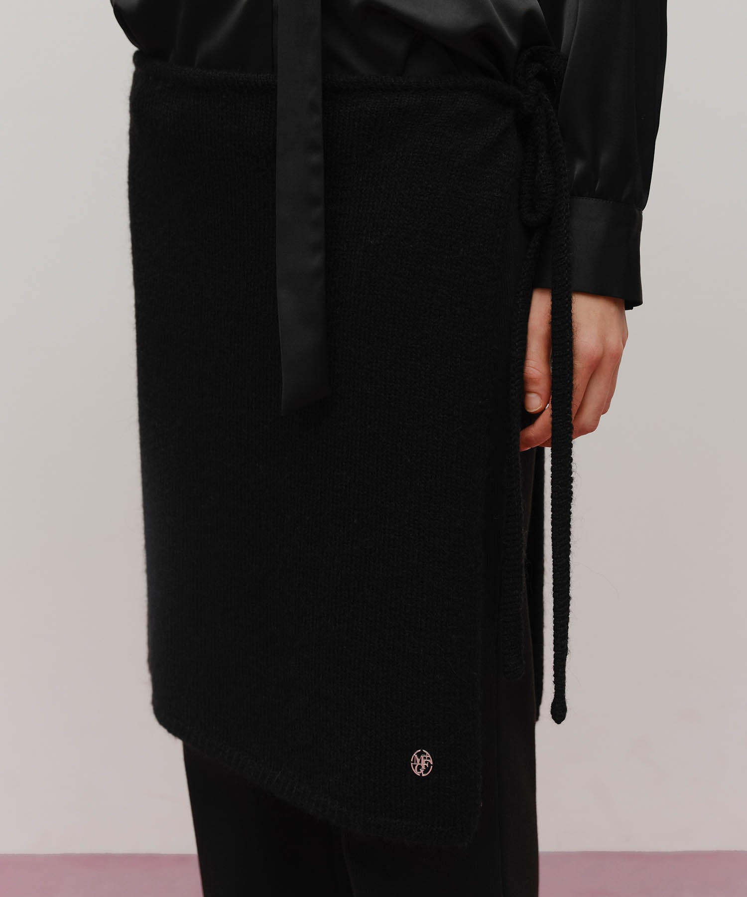 Marithe & Francois Girbaud - Knit Layered Skirt (Black) product image 2 | TRAB K-Fashion Australia