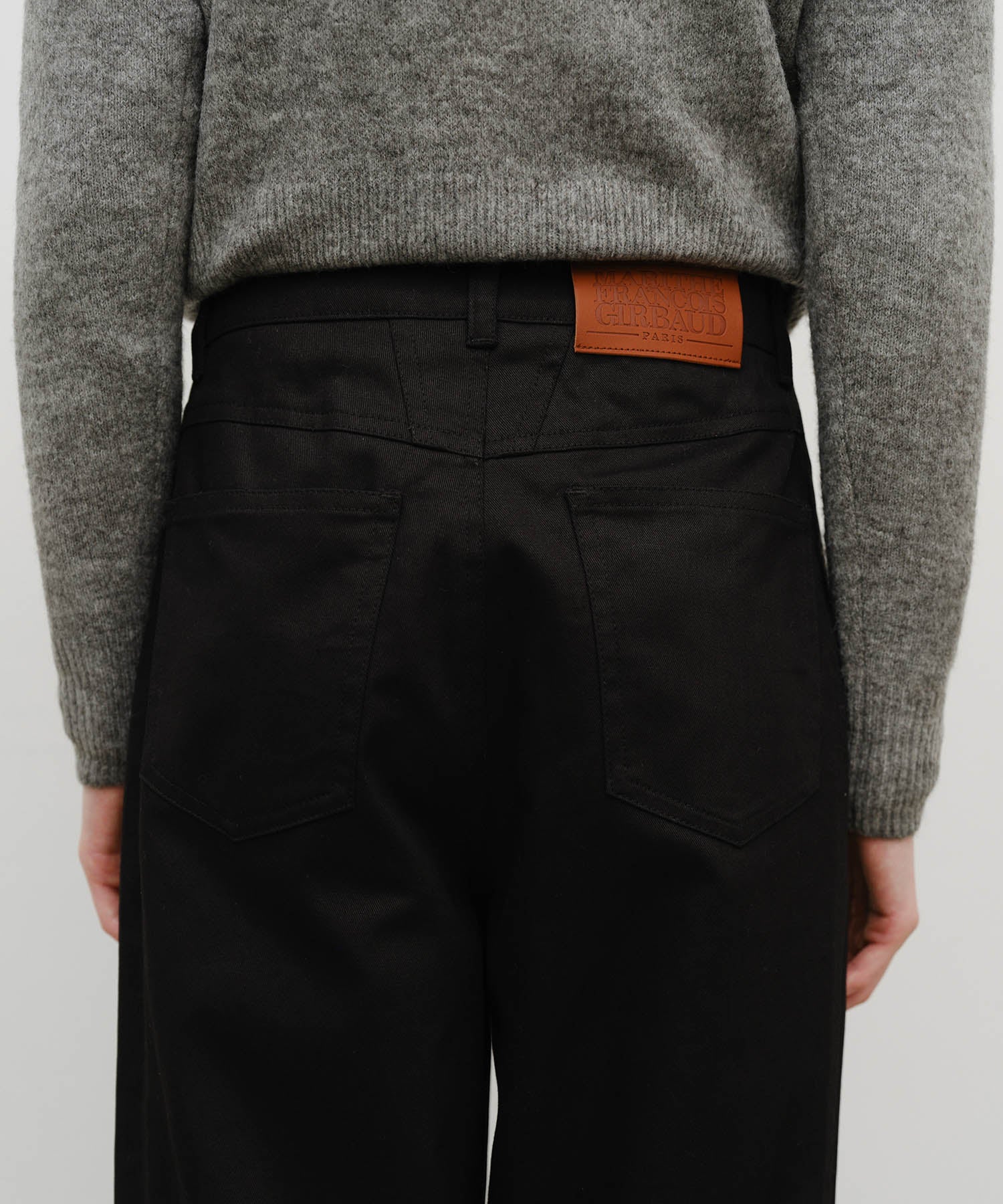 Marithe & Francois Girbaud - Cotton Curved Line Pants (Black) product image 2 | TRAB K-Fashion Australia