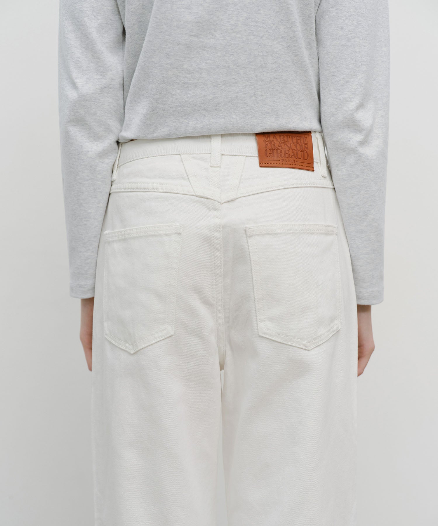 Marithe & Francois Girbaud - High Straight Denim Pants (White) product image 2 | TRAB K-Fashion Australia