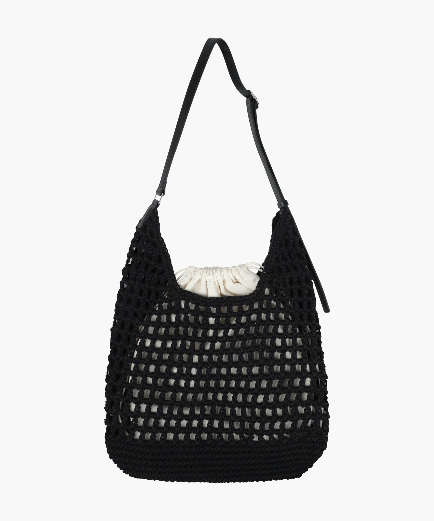 Marithe & Francois Girbaud - Macrame Hobo Bag (Black) product image 2 | TRAB K-Fashion Australia