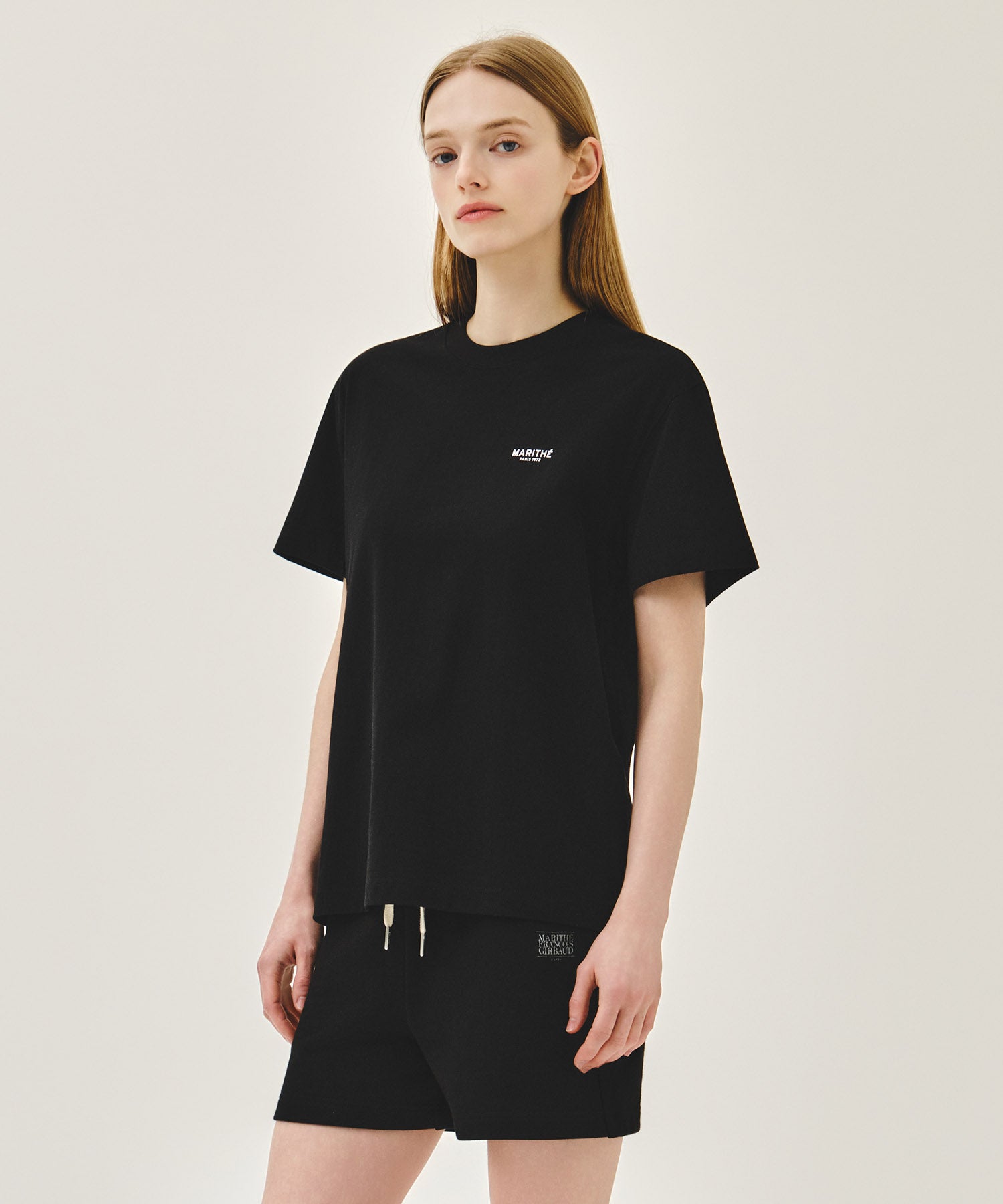 Marithe & Francois Girbaud - Small Regular Logo Tee (Black) product image 2 | TRAB K-Fashion Australia