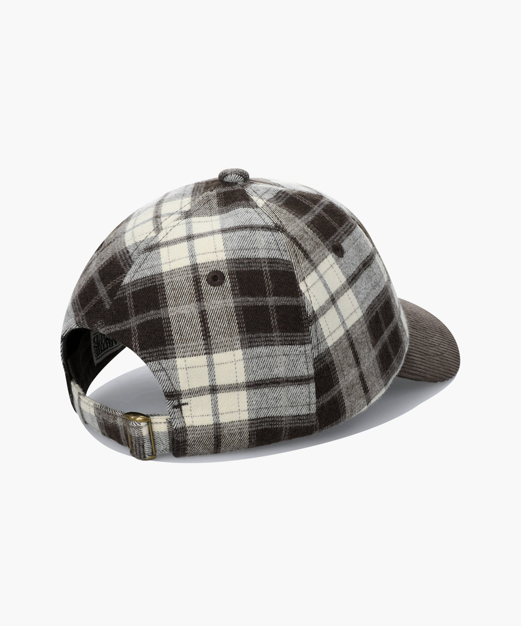 Marithe & Francois Girbaud - Classic Logo Two Tone Check Cap (Brown) product image 2 | TRAB K-Fashion Australia