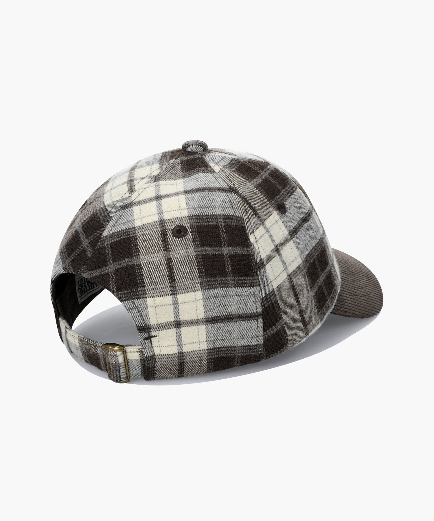 Marithe & Francois Girbaud - Classic Logo Two Tone Check Cap (Brown) product image 2 | TRAB K-Fashion Australia